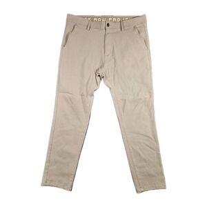 Projek Raw Pants Mens 38 Beige Tapered Casual Fit Stretch Modern Urban Style